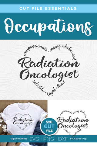 Radiation Oncologist SVG for crafters SVG SVG Cut File 