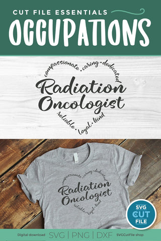 Radiation Oncologist SVG for crafters SVG SVG Cut File 