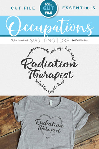 Radiation Therapist svg SVG SVG Cut File 