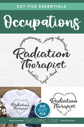 Radiation Therapist svg SVG SVG Cut File 