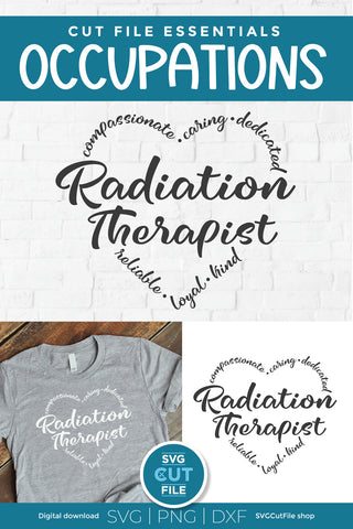 Radiation Therapist svg SVG SVG Cut File 