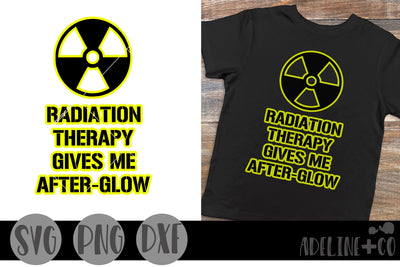 Radiation therapy gives me afterglow, cancer SVG Adeline&co 