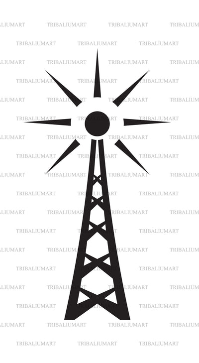 Radio antenna SVG TribaliumArtSF 