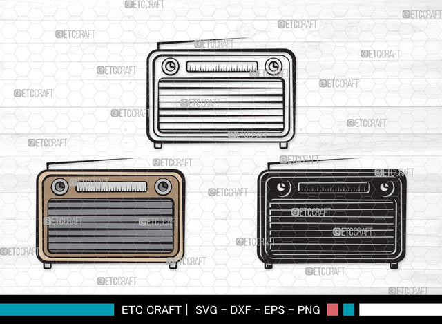 Radio Boombox SVG | Radio Svg | Boombox Svg | Cassette Tape Player Svg | Radio Boombox Clipart SVG ETC Craft 