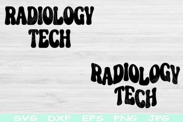Radiology Tech Svg Dxf Png Eps Cut Files, Radiology Svg, Rad Tech Svg Files For Cricut, Xray Tech Svg Silhouette Digital Download Designs SVG TiffsCraftyCreations 