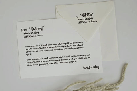 Radish Font twinletter 