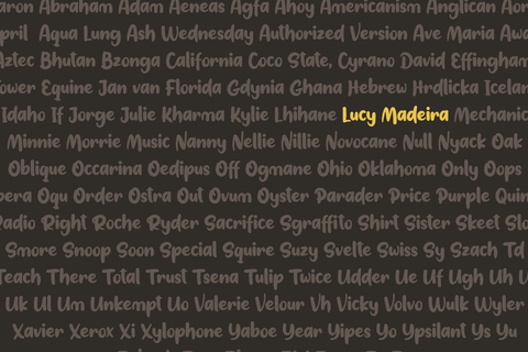 Radish Font twinletter 