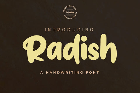 Radish Font twinletter 