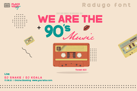 Radugo Font twinletter 