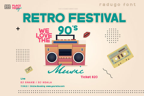 Radugo Font twinletter 