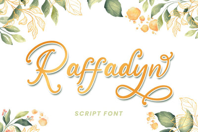 Raffadyn - Wedding Font Font Attype studio 