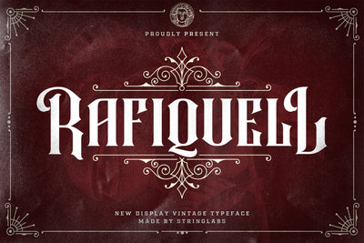 Rafiquell - Victorian Decorative Font Font StringLabs 