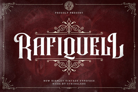 Rafiquell - Victorian Decorative Font Font StringLabs 