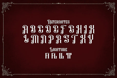 Rafiquell - Victorian Decorative Font Font StringLabs 