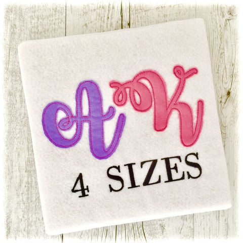 Raggy Applique Fonts Embroidery Monogram Letters Designs - Raggy Embroidery Font - 4 Sizes - Instant Download Font My Sew Cute Boutique 