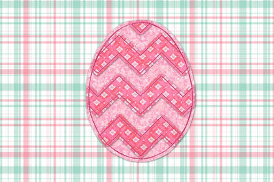 Raggy Chevron Easter Egg Applique Embroidery Embroidery/Applique Designed by Geeks 