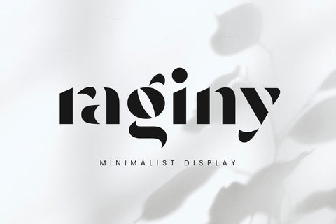Raginy - Stencil Sans Font Arterfak Project 
