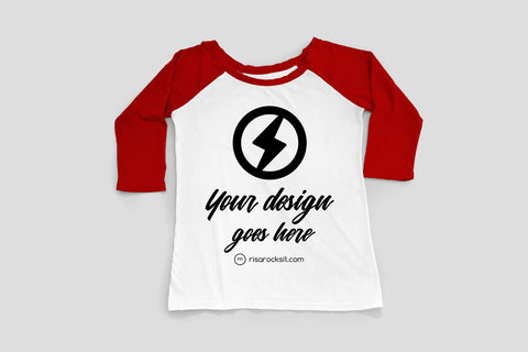 Raglan Tee Craft PNG Mockup Mock Up Photo Risa Rocks It 