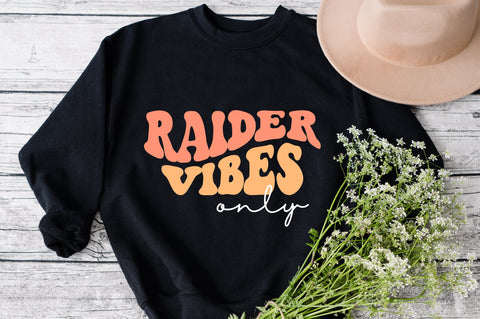 Raider Vibes Only svg, wavy style svg, EPS PNG Cricut Instant Download SVG Fauz 