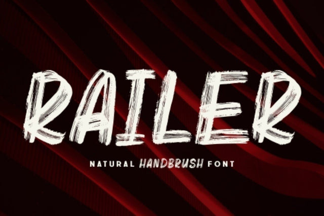 Railer | Handbrush Font Font Garisman Studio 
