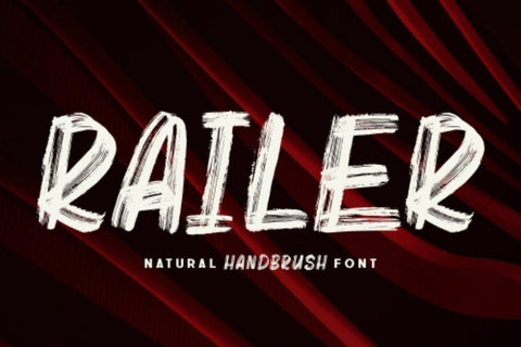 Railer | Handbrush Font Font Garisman Studio 