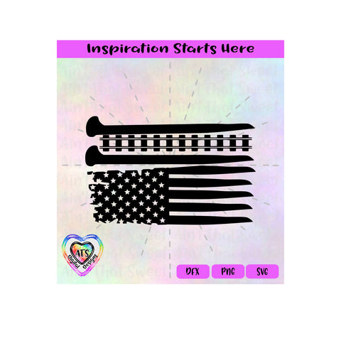 Railroad Ties | Track | Stakes | US Flag - Transparent PNG, SVG, Dxf - Silhouette, Cricut, Scan N Cut SVG Aint That Sweet 