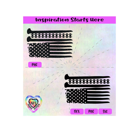 Railroad Ties | Track | Stakes | US Flag - Transparent PNG, SVG, Dxf - Silhouette, Cricut, Scan N Cut SVG Aint That Sweet 
