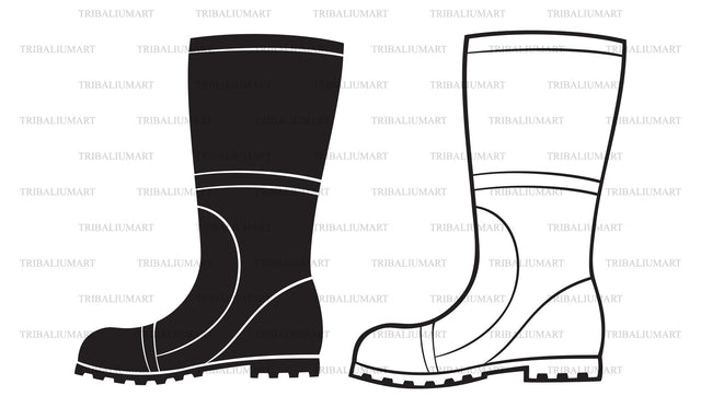 Rain boots SVG TribaliumArtSF 