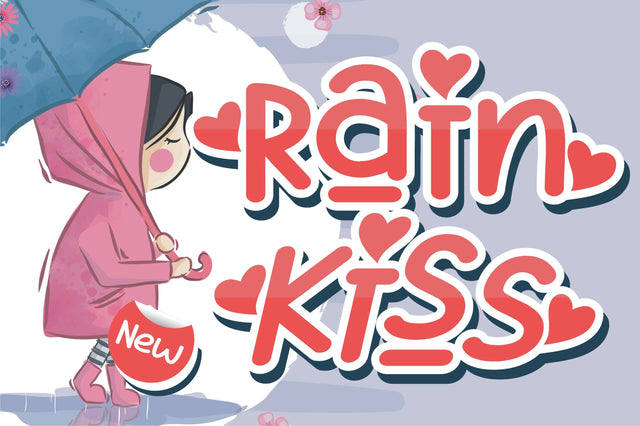 Rain Kiss Font Letterena Studios 