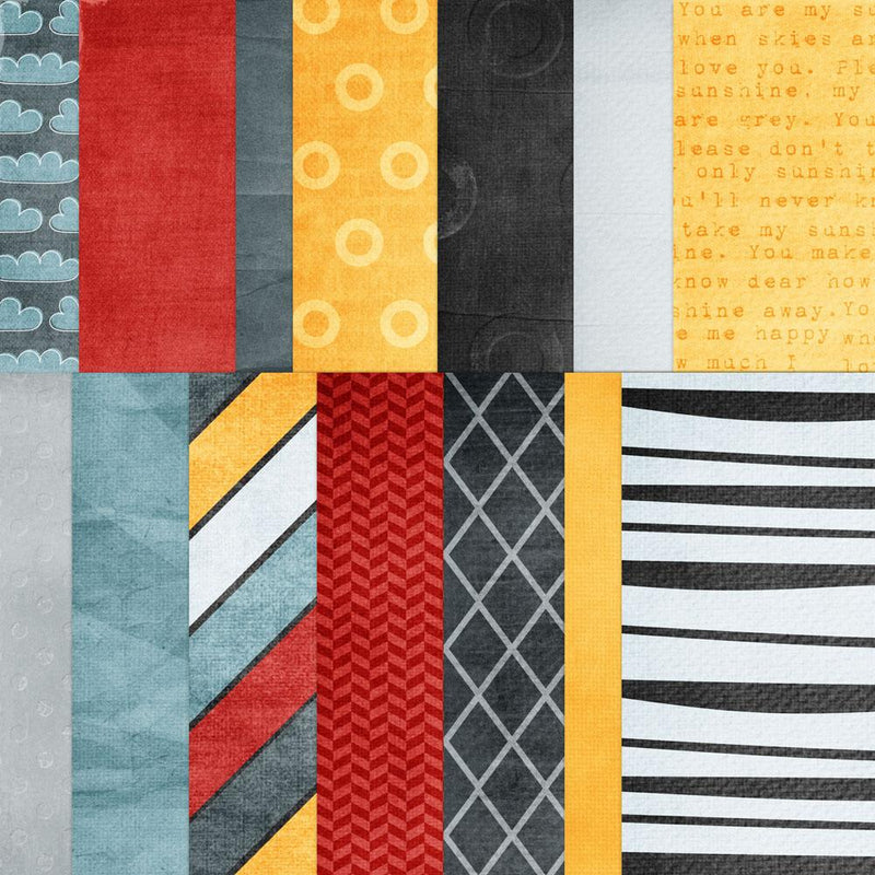 Rain Rain Go Away Digital Papers So Fontsy Design Shop 