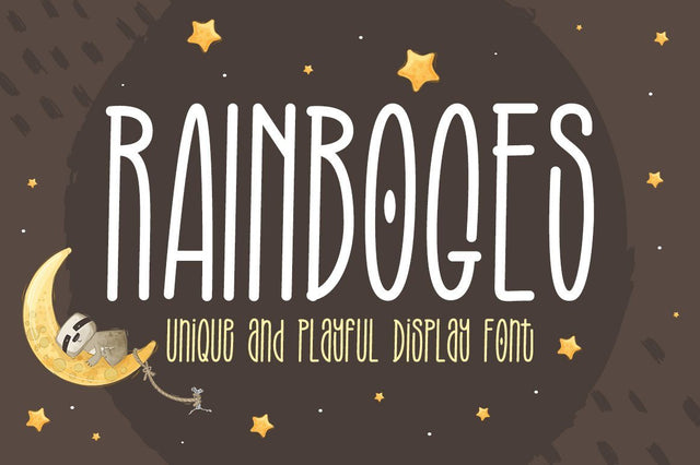 Rainboges - Crafting Font Font Kotak Kuning Studio 