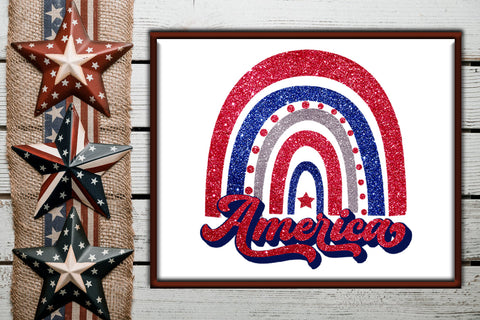 Rainbow America Sublimation I July 4 Patriotic Sublimation Sublimation Happy Printables Club 