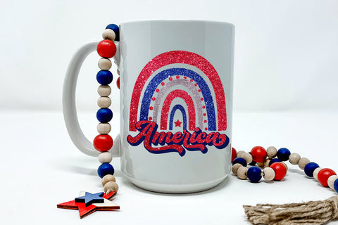 Rainbow America Sublimation I July 4 Patriotic Sublimation Sublimation Happy Printables Club 