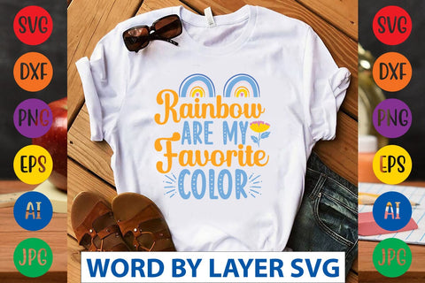Rainbow Are My Favorite Color svg design SVG Rafiqul20606 