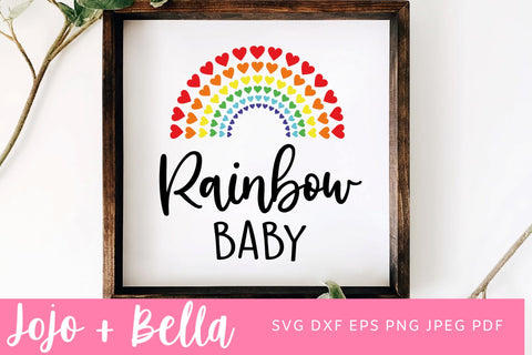 Rainbow Baby SVG, IVF SVG, Fertility SVG, Pregnancy Svg, Fertility Awareness SVG SVG Jojo&Bella 
