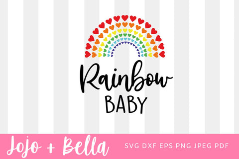 Rainbow Baby SVG, IVF SVG, Fertility SVG, Pregnancy Svg, Fertility Awareness SVG SVG Jojo&Bella 