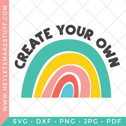 Rainbow Bundle SVG Hey Let's Make Stuff 