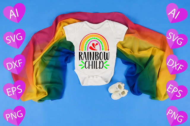 Rainbow Child SVG CraftlabSvg29 