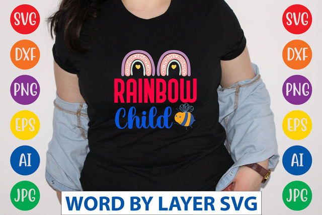 Rainbow Child SVG CUT FILE SVG Rafiqul20606 