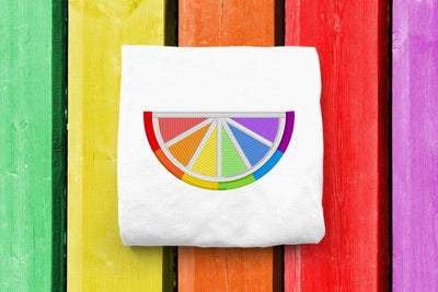 Rainbow Citrus Half Slice Mini Embroidery Embroidery/Applique DESIGNS Risa Rocks It 