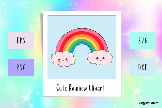 Rainbow Clipart SVG SVG SvgOcean 