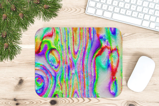 Rainbow Colors Velvet Mouse Pad PNG Abstract Sublimation Sublimation oyonnidesign 