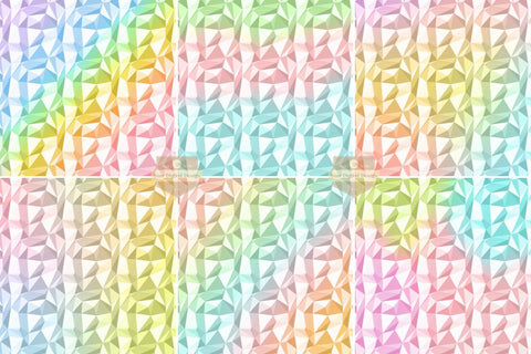 Rainbow Crystal Low Poly Digital Papers Background Set Digital Pattern SineDigitalDesign 