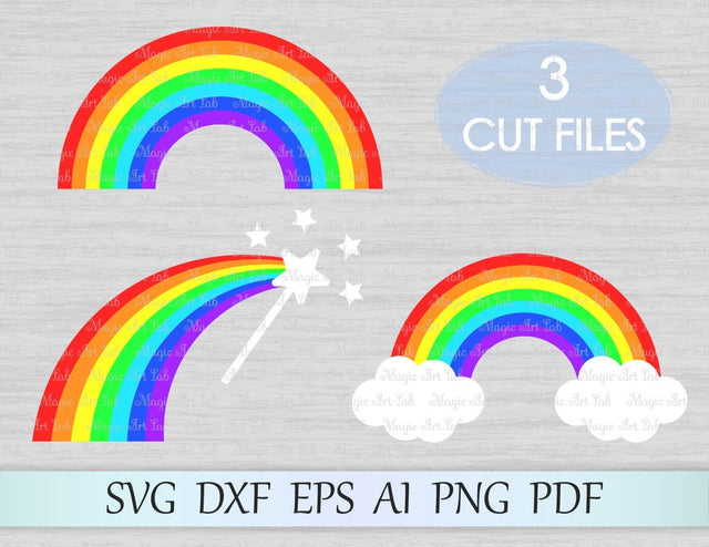 Rainbow cut files SVG MagicArtLab 
