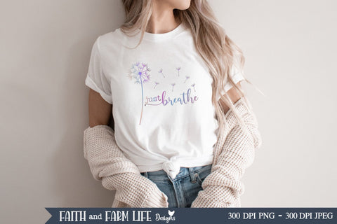 Rainbow Dandelion Sublimation Sublimation Designs by Jolein 