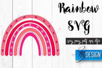 Rainbow Design SVG | Rainbow SVG | Funny Design SVG Fly Design 