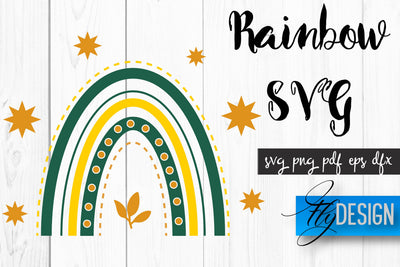 Rainbow Design SVG | Rainbow SVG | Funny Design SVG Fly Design 