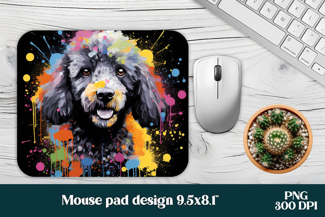 Rainbow dog mouse pad sublimation design Sublimation Svetana Studio 