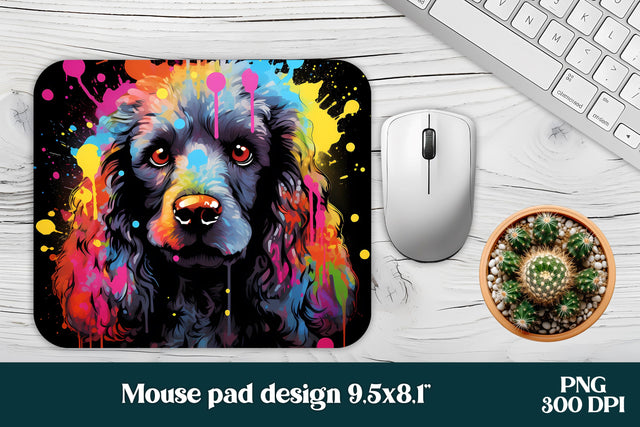 Rainbow dog mouse pad sublimation design Sublimation Svetana Studio 