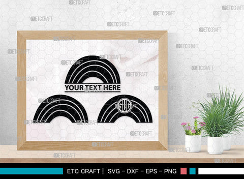 Rainbow Doodle Monogram, Rainbow Doodle Silhouette, Rainbow Doodle SVG, Boho Rainbow Svg, Hand Drawn Svg, Cheetah Rainbow Svg, Pastel Rainbow Svg, SB00478 SVG ETC Craft 